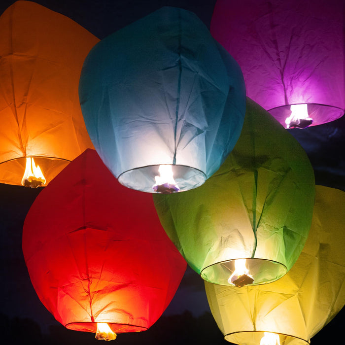Assorted colour Sky Lanterns
