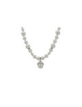 Anne Klein Silver Tone 16-Inch Collar Necklace with Removable Pendant