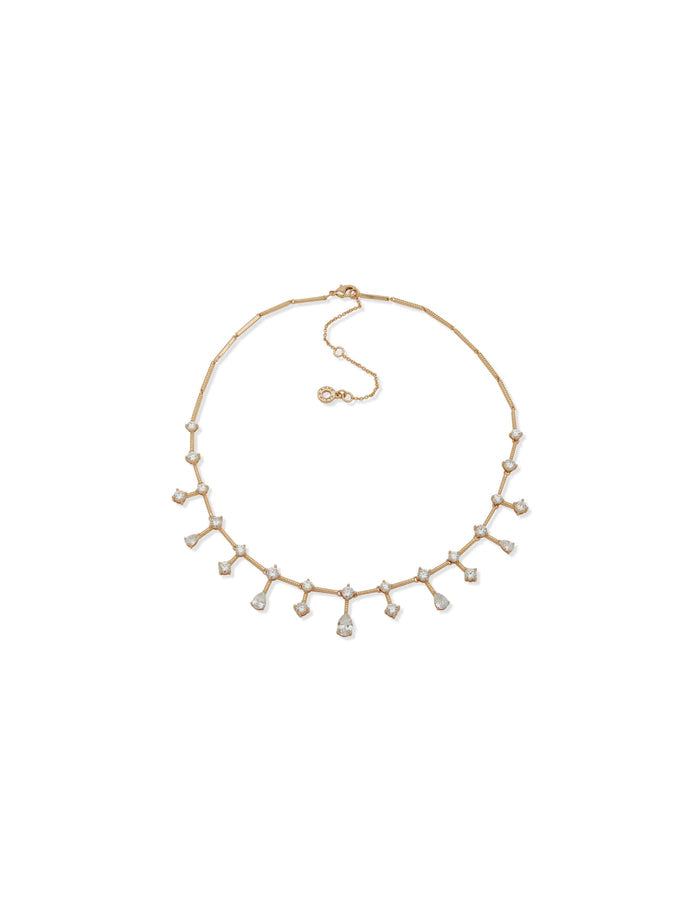 Anne Klein Gold Tone 16In Stationed Necklace