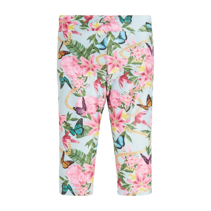 3 Piece Blue Floral Active Set