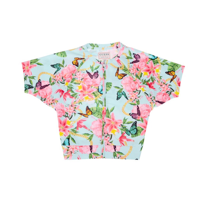 3 Piece Blue Floral Active Set