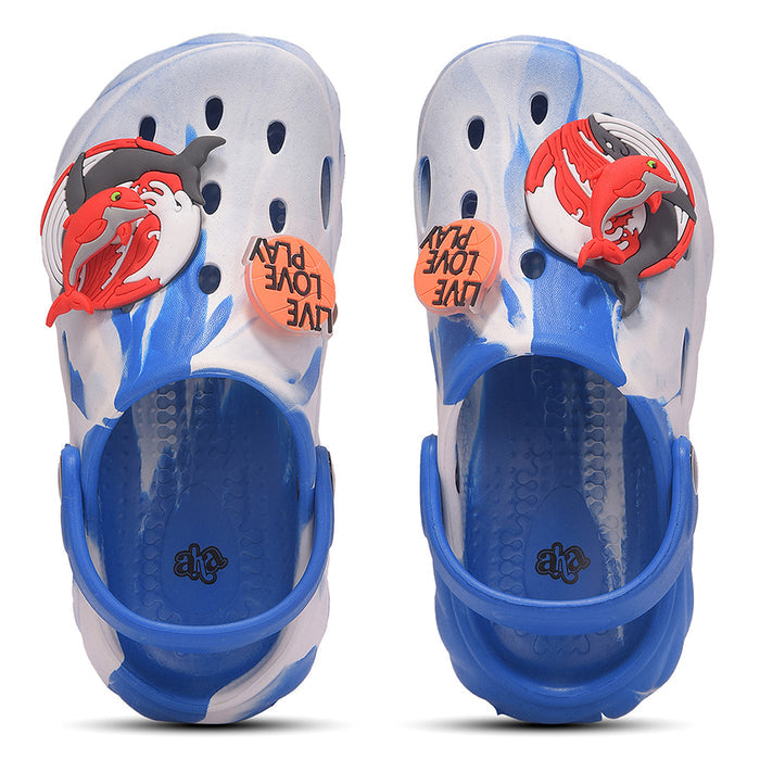 A Ha Beachwalk6 Royal Blue Casual Clogs Sandal For Kids By Liberty