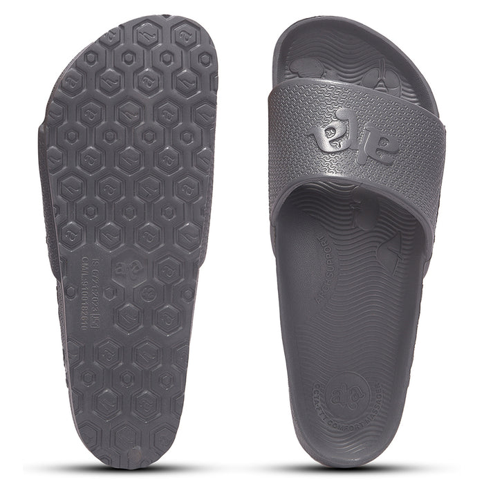 A Ha Doctor 2M Dark Grey Casual Slip On Slides For Men By Liberty