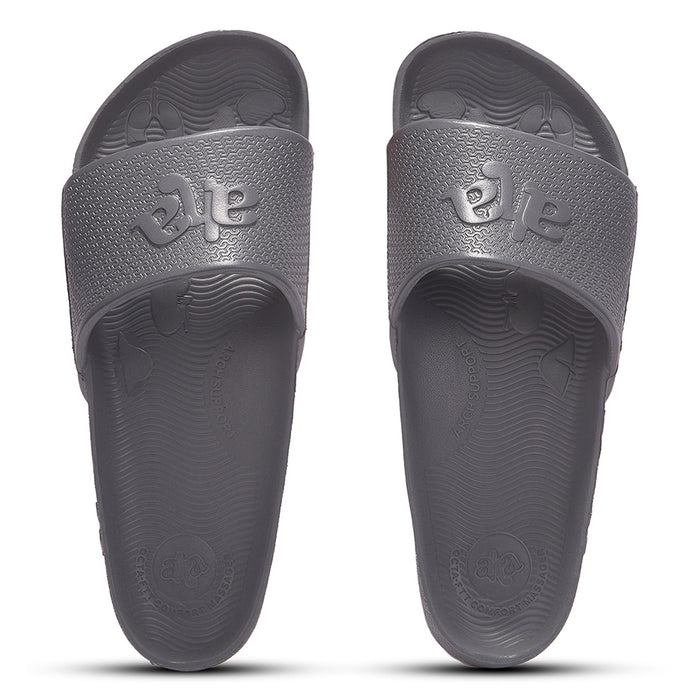 A Ha Doctor 2M Dark Grey Casual Slip On Slides For Men By Liberty