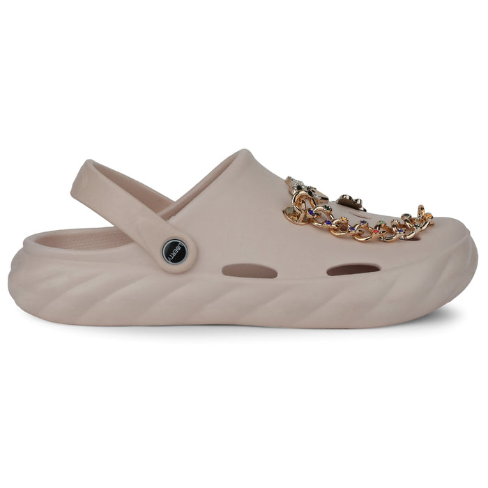 A-HA Peach Slingback Clogs For Women BEACHWALKL By Liberty