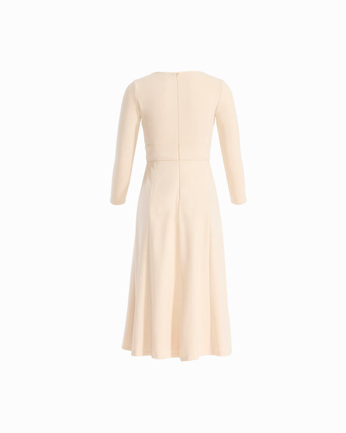 Anne Klein A-Line Tie Waist Midi Dress