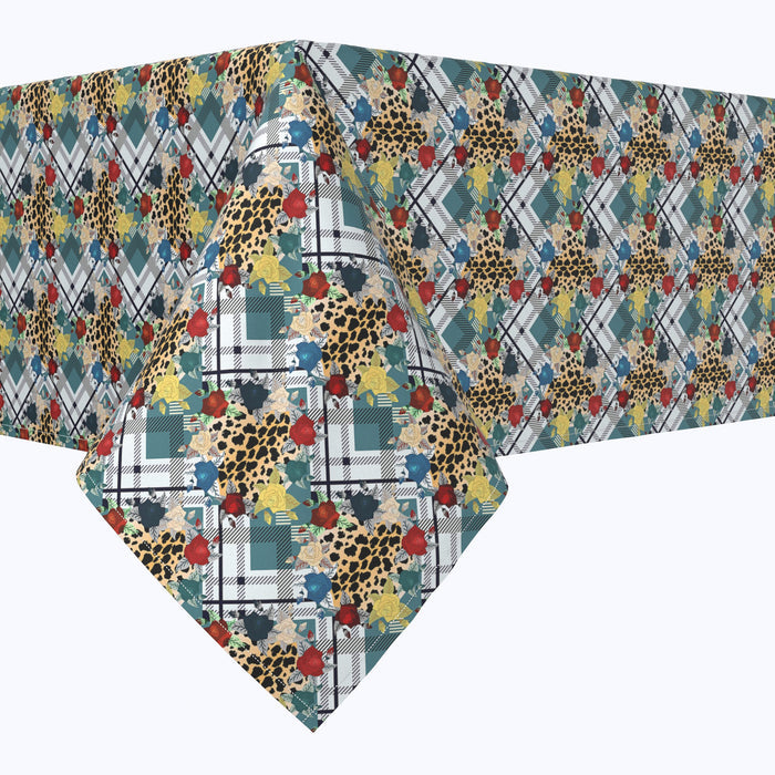 Abstract Animal Print Plaid Rectangles