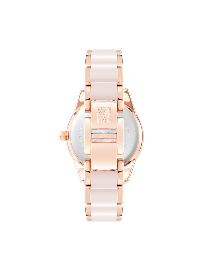 Anne Klein Acetate Link Bracelet Boyfriend Watch