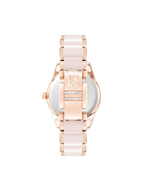 Anne Klein Acetate Link Bracelet Boyfriend Watch