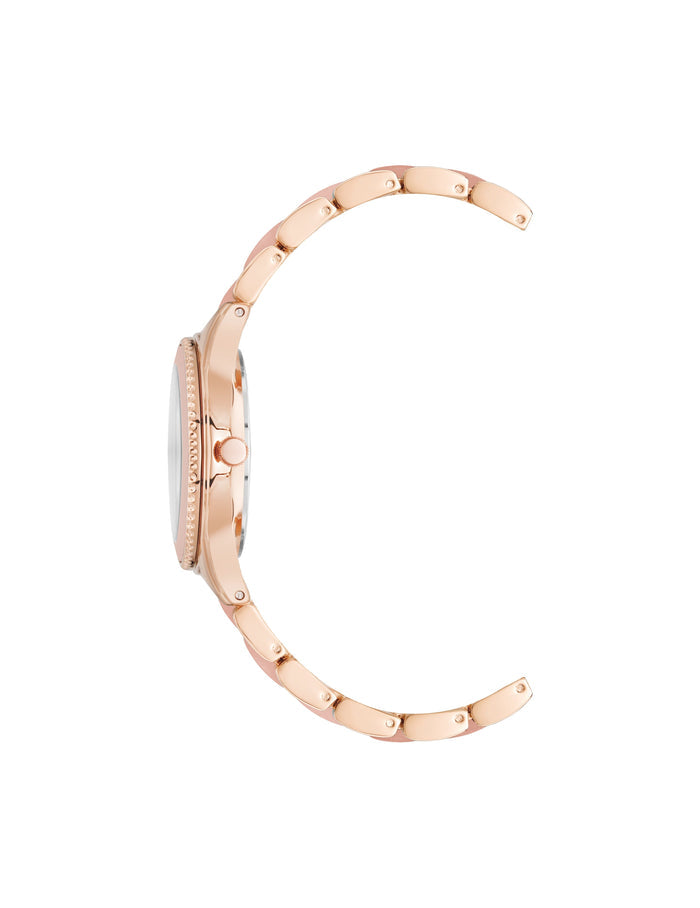 Anne Klein Acetate Link Bracelet Boyfriend Watch