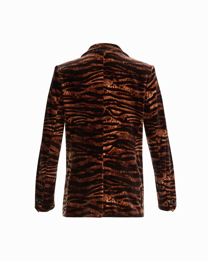 Anne Klein Animal Print Jacket with Hip Pockets