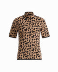 Anne Klein VICUNA MULTI Animal Print Turtleneck Knit Top