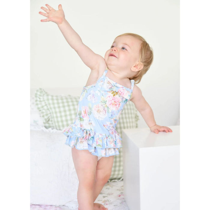 Babies Blue Floral Swimsuit