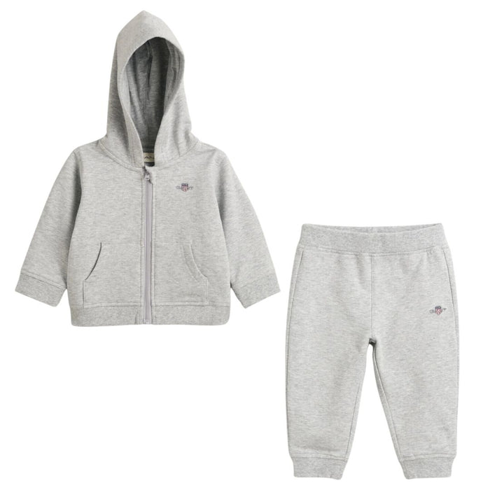 Babies Grey Shield Logo Tracksuit
