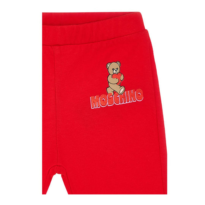 Babies Ivory & Red Cycling Shorts Set