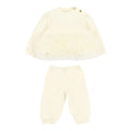 Babies Ivory Tulle Trim "Deonne" Tracksuit