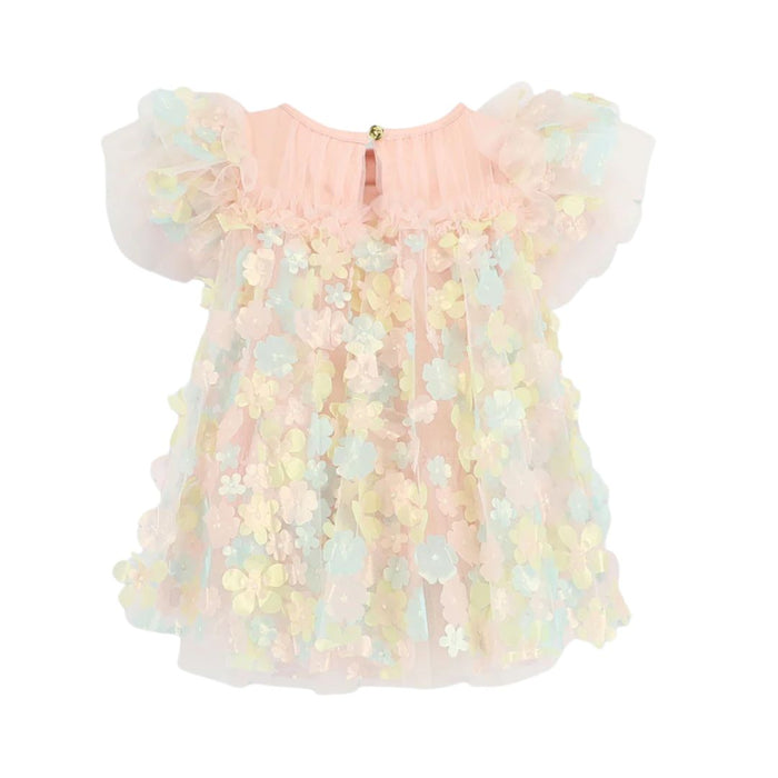 Babies Multi Coloured 3D Flower Dress