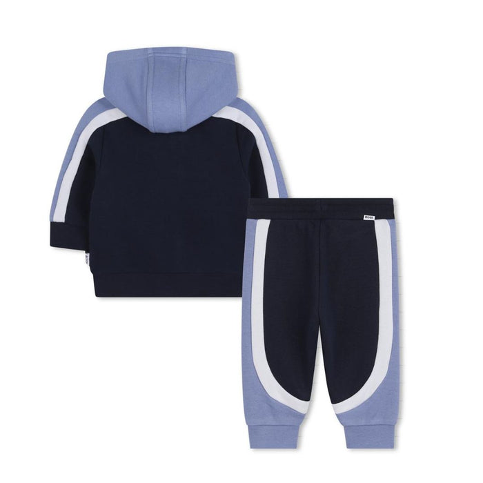Babies Navy & Blue Hoodie Tracksuit