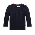 Babies Navy Cable Knit Jumper