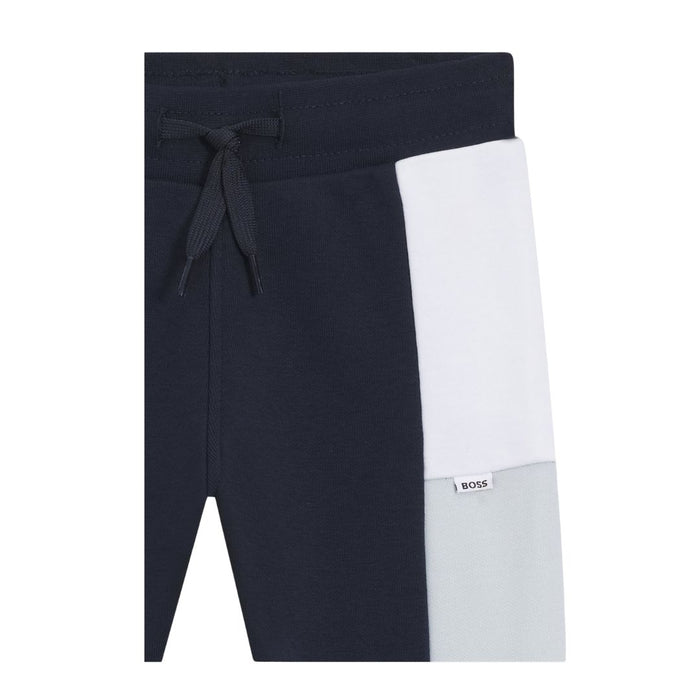 Babies Navy Colour Block Sweat Pants