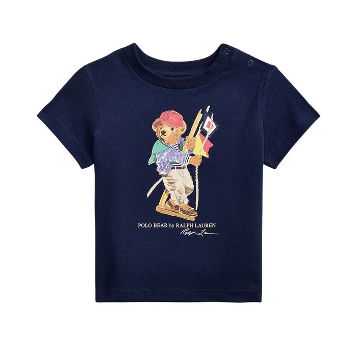 Babies Navy Polo Bear T-Shirt