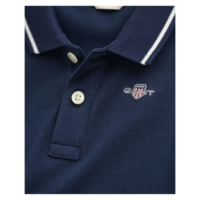 Babies Navy Polo Bodysuit