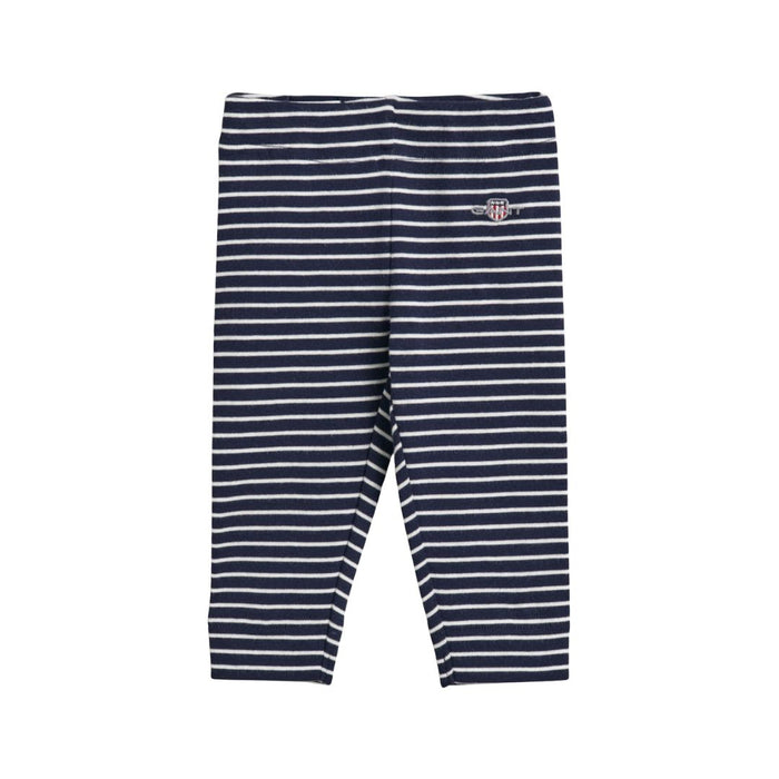 Babies Navy Striped Leggings