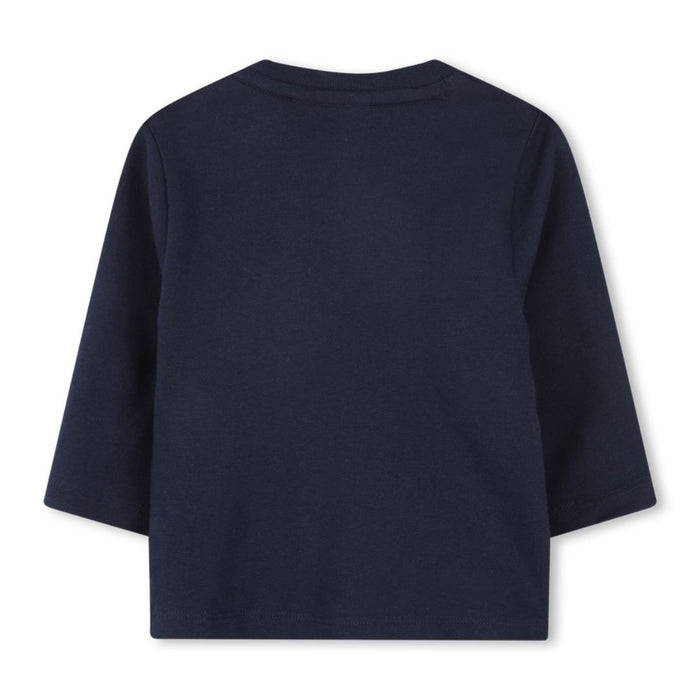 Babies Navy Triple Logo Top
