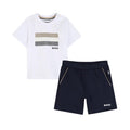 Babies Navy & White Shorts Set