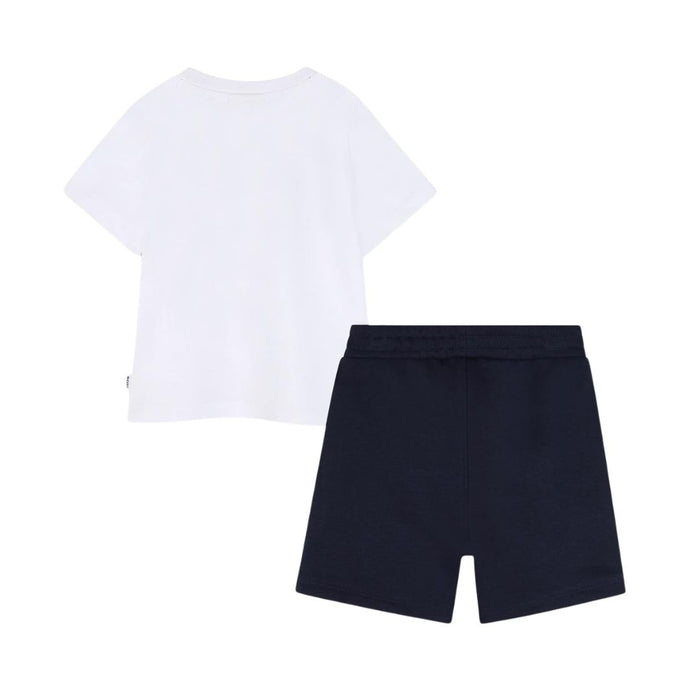 Babies Navy & White Shorts Set