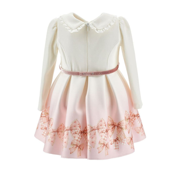 Babies Pale Pink Bow Dress