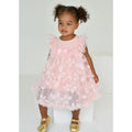 Babies Peach 3D Petal Dress