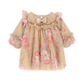 Babies Sand Floral Tulle "Nadiya" Dress