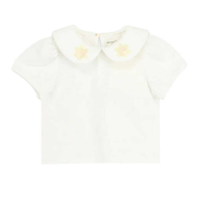 Babies White 3D Flower Skirt Set