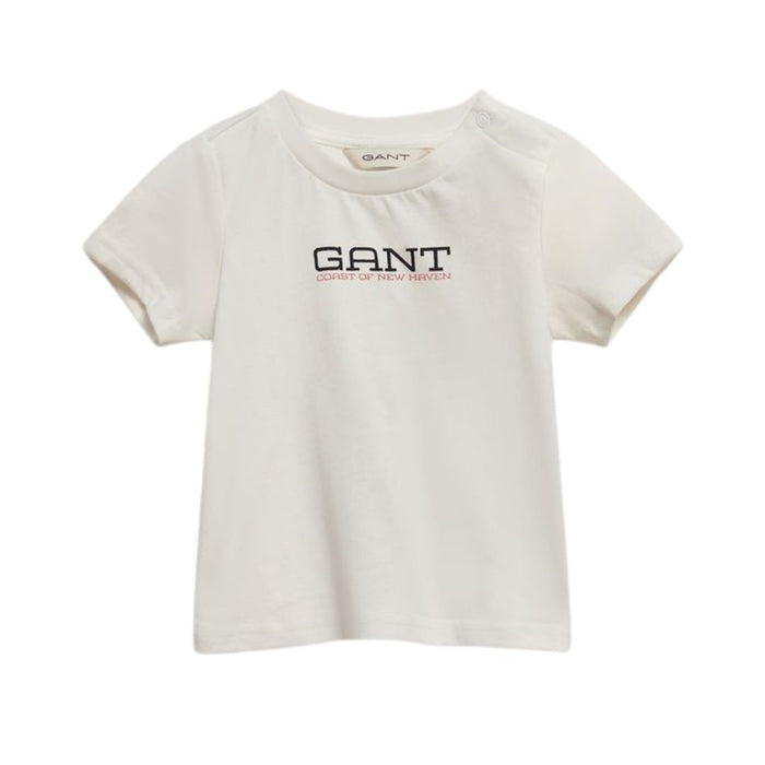 Babies White Coastal Graphic T-Shirt