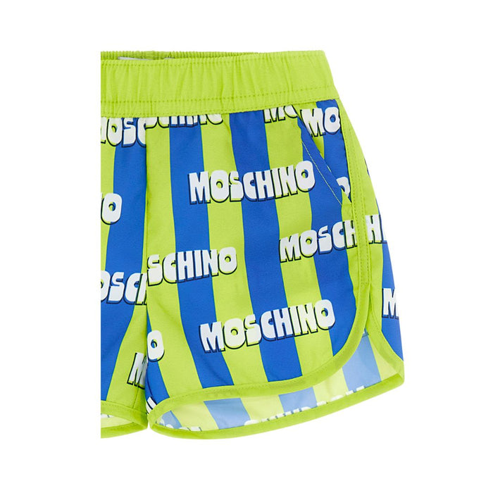 Baby Boys Blue & Green Swim Shorts