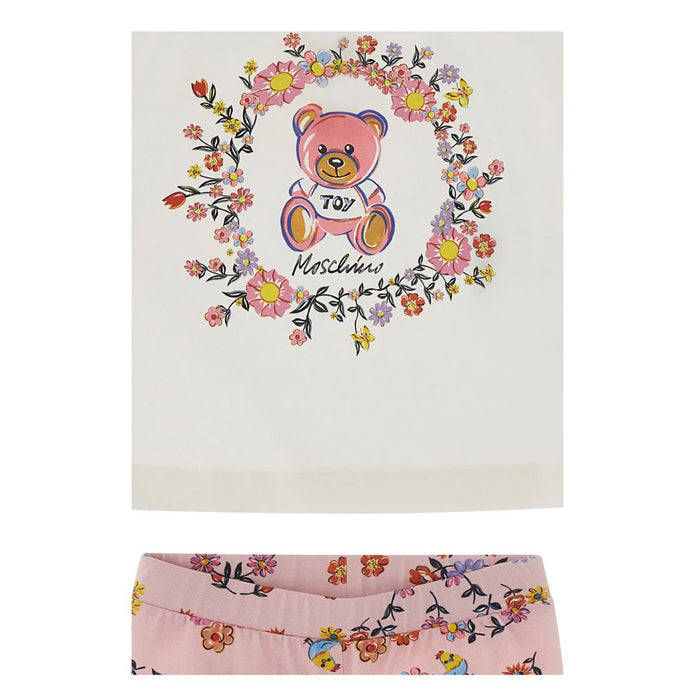 Baby Girls Pink Floral Legging Set