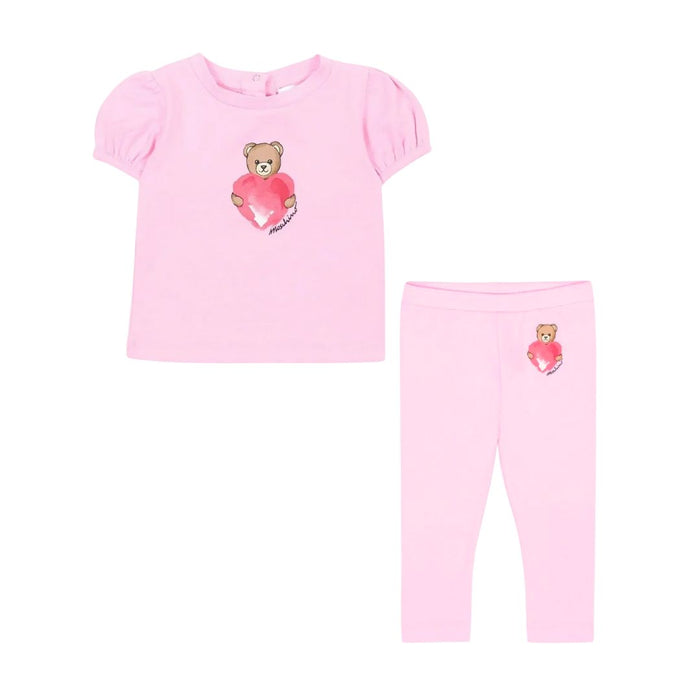 Baby Girls Pink Legging Set