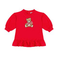Baby Girls Red Teddy Dress