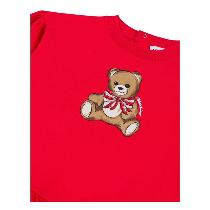 Baby Girls Red Teddy Dress