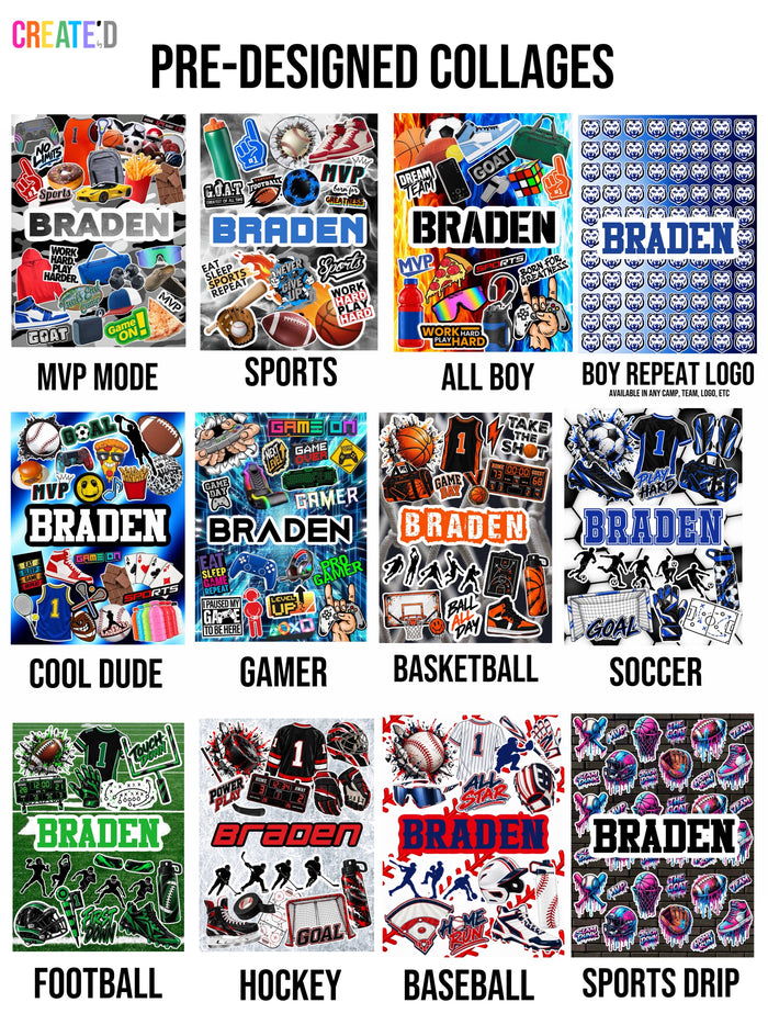 Backpack - Pre-Designed Collages