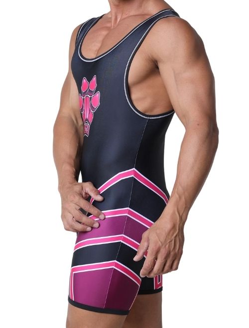 Bandit Zipper Singlet - Pink
