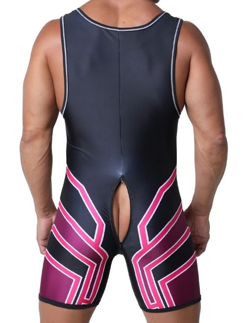 Bandit Zipper Singlet - Pink