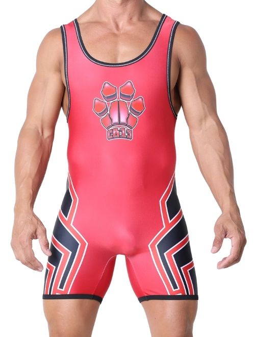 Bandit Zipper Singlet - Red