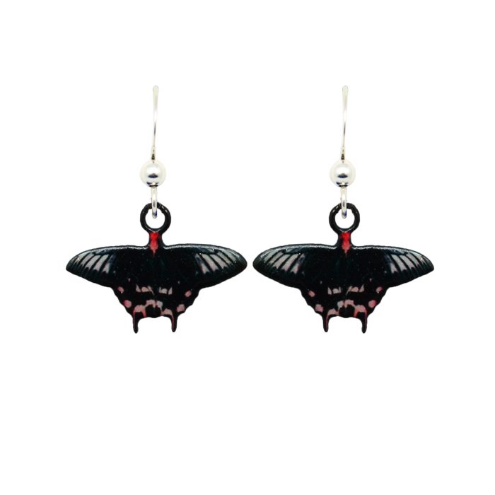 Batwing Butterfly Earrings, Sterling Silver Earwires, 2323