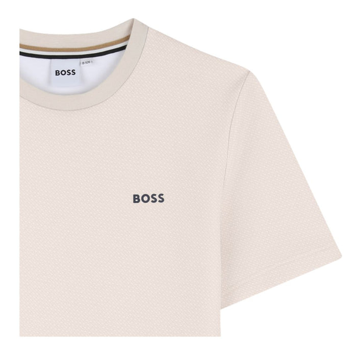 Beige Double "B" Logo T-Shirt