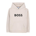 Beige Logo Hoodie