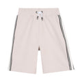 Beige Side Stripe Shorts