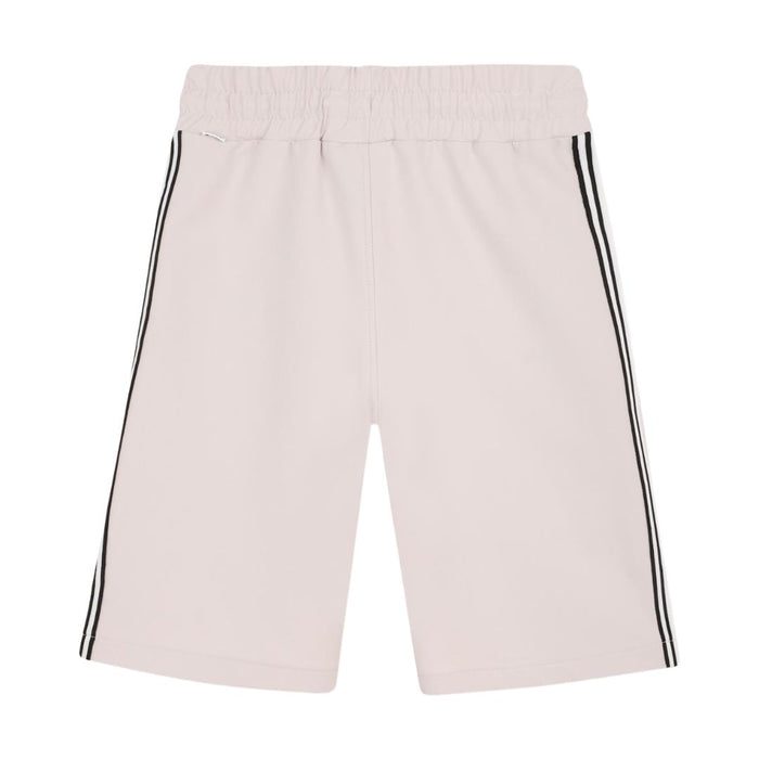 Beige Side Stripe Shorts