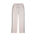 Beige Side Stripes Sweat Pants